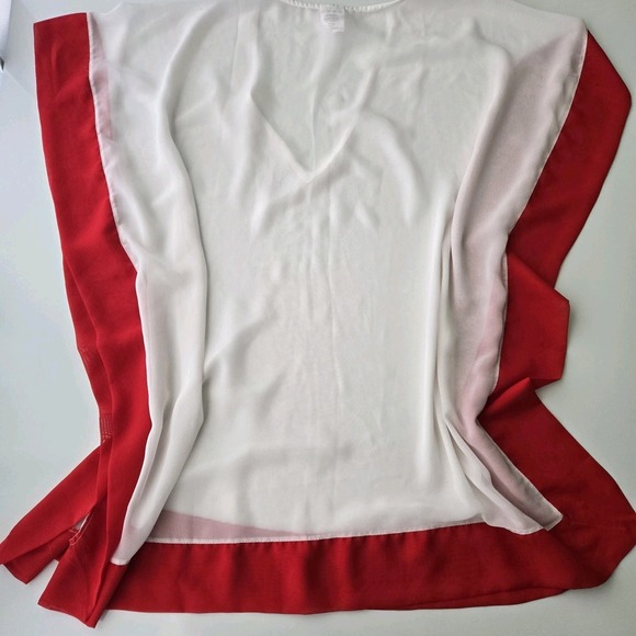 Ningun Pecado Swimwear Kaftan Cover Up White Red Uni - Picture 4 of 11